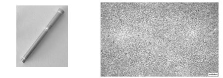 7C04鋁合金抽釘實物形貌 圖6-56 7C04鋁合金抽釘半成品金相組織100&times;